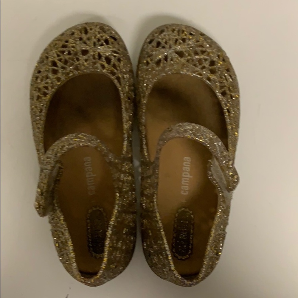 Mini Melissa gold sandals